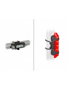 AUTHOR Zestaw lamp STAKE mini USB przód + tył