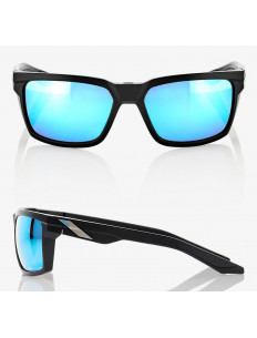 100% Okulary DAZE Matte Black HIPER Blue Multilayer Mirror Lens 2