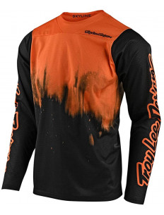 TROY LEE DESIGNS Jersey SKYLINE LS Diffuze Tangelo - Czarny