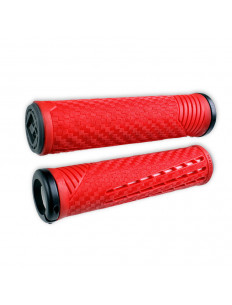 ODI Chwyty CF v2.1 Lock-On 135mm Red