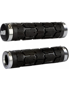 ODI Chwyty RUFFIAN Lock-On 130mm Black - Silver Clamps