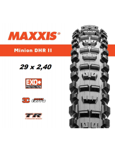 MAXXIS opona MINION DHR II EXO+ 3CMT TR 29x2.40 120TPI Zwijana