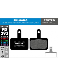 GALFER klocki hamulcowe Shimano / Tektro / Deore