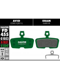 GALFER klocki hamulcowe Sram Code 2011+ / Guide RE / Code RSC 2