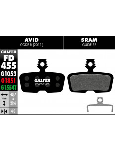 GALFER klocki hamulcowe Sram Code 2011+ / Guide RE / Code RSC
