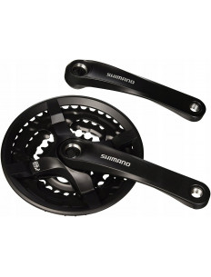 SHIMANO Mechanizm Korbowy FC-TY501 czarny z osłoną 6/7/8 rz