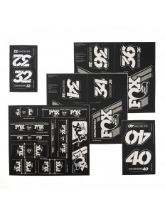 FOX zestaw naklejek widelca 34 / 36 / 38 / 40 + Damper 2