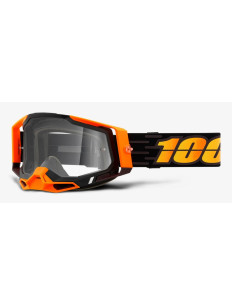 100% gogle RACECRAFT 2 Costume ORANGE Szyba przeźroczysta Anti-Fog, + Szyba  Anti-Fog, LT 88%-92% + 10 Zrywek