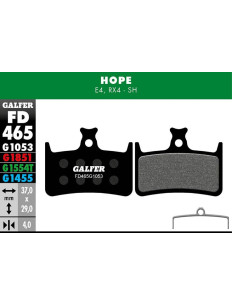 GALFER klocki hamulcowe HOPE E4 RX4 - Shimano