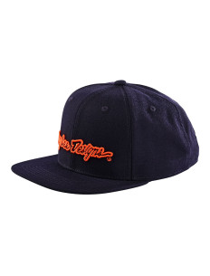 TROY LEE DESIGNS Czapka Snapback  Signature - Navy/Orange
