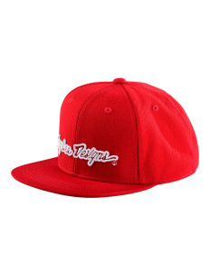 TROY LEE DESIGNS Czapka Snapback  Signature - Red/White