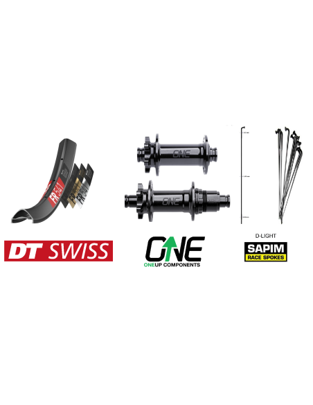 Zestaw kół Enduro - Piasty OneUp Components + DT Swiss EX541 + Sapim D-Light