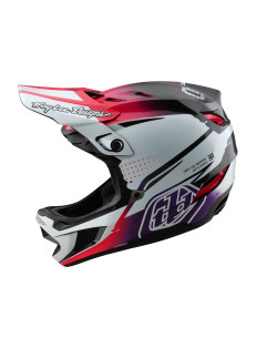 TROY LEE DESIGNS Kask D4 Carbon MIPS Drip White