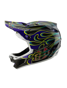TROY LEE DESIGNS kask D4 Carbon MIPS Torched Flames